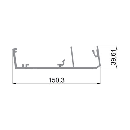 Konmetsan Alüminyum üretimi kış bahçesi alüminyum profil, Dağ Group Alüminyum güvencesiyle sunulmaktadır. 150.3x39.61 ölçüsü ile kış bahçesi sistemlerinde uzun ve dengeli taşıyıcı performans sağlar.