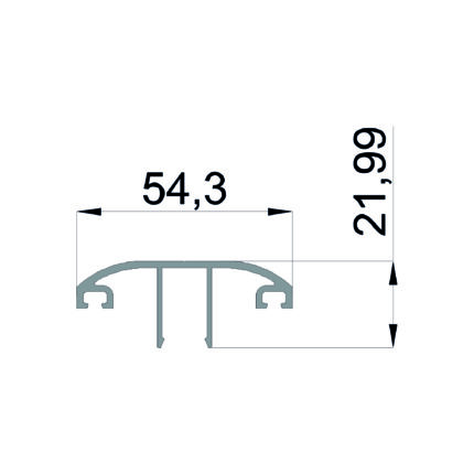 Konmetsan Alüminyum üretimi kış bahçesi alüminyum profil, Dağ Group Alüminyum güvencesiyle sunulmaktadır. 54.3x21.99 ölçüsü ile kış bahçesi sistemlerinde kompakt ve dengeli kullanım sağlar.