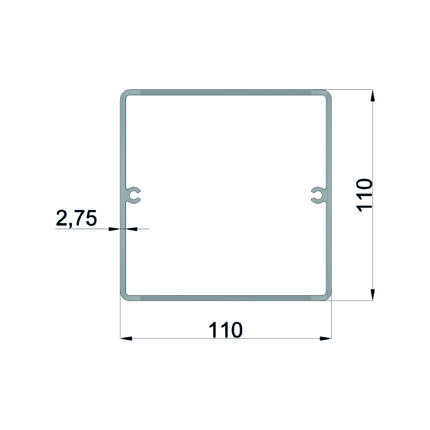 Konmetsan Alüminyum üretimi kış bahçesi alüminyum profil, Dağ Group Alüminyum güvencesiyle sunulmaktadır. 110x110 ölçüsü ve 2.75mm kalınlığı ile kış bahçesi sistemlerinde yüksek dayanım ve güçlü taşıyıcı performans sağlar.