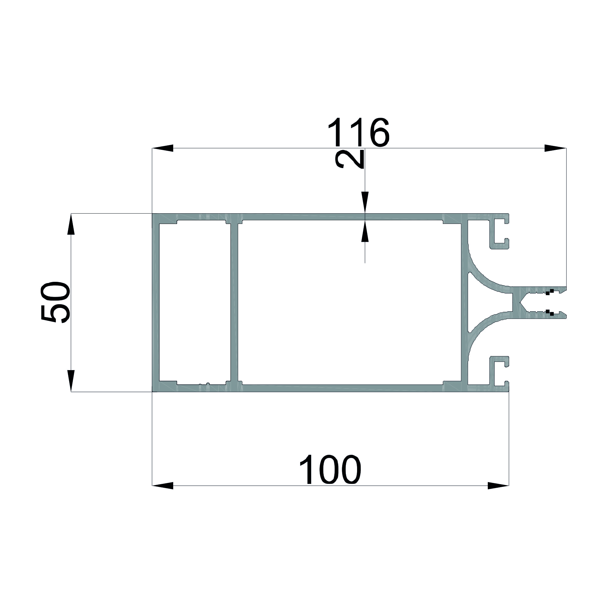 dgw-48-50x116-2mm-kis-bahcesi-aluminyum-profil-konmetsan-dag-group-aluminyum Konmetsan Alüminyum üretimi kış bahçesi alüminyum profil, 50x116 ölçüsü ve 2mm kalınlığı ile Dağ Group Alüminyum güvencesiyle sunulmaktadır. Kış bahçesi ve cam kapama sistemlerinde uzun ve dengeli taşıyıcı performans sağlar.